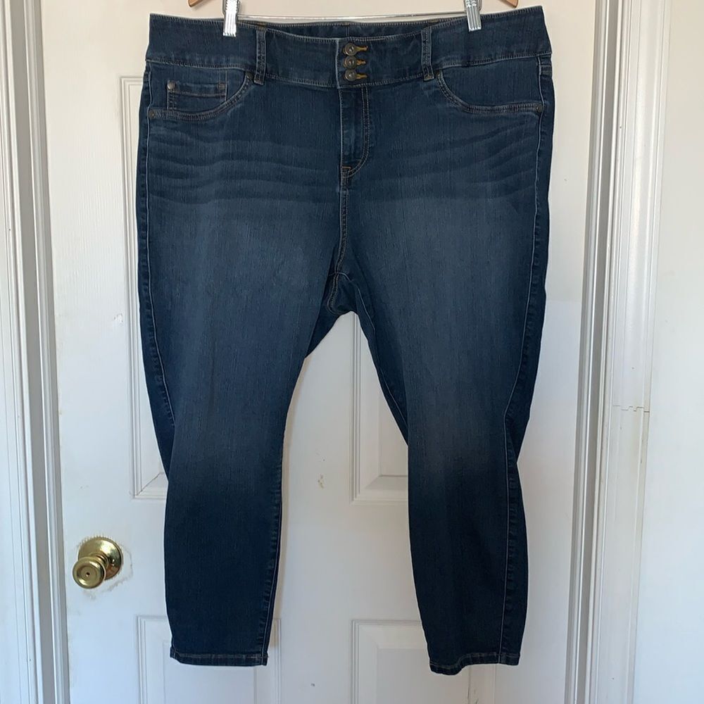 Torrid First at Fit High Rise Jeggings Blue Plus Size 24